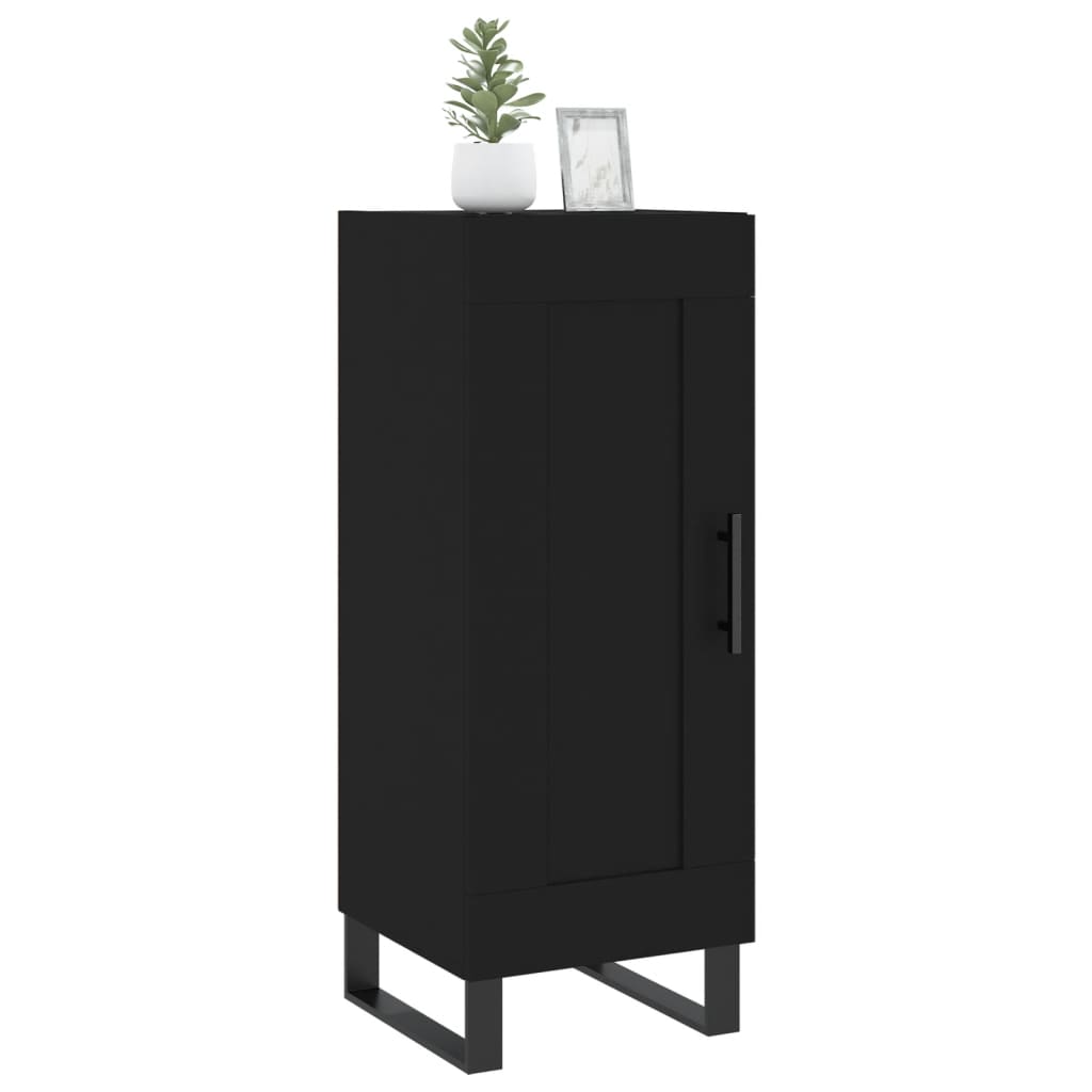 vidaXL Buffet Noir 34,5x34x90 cm Bois d'ingénierie