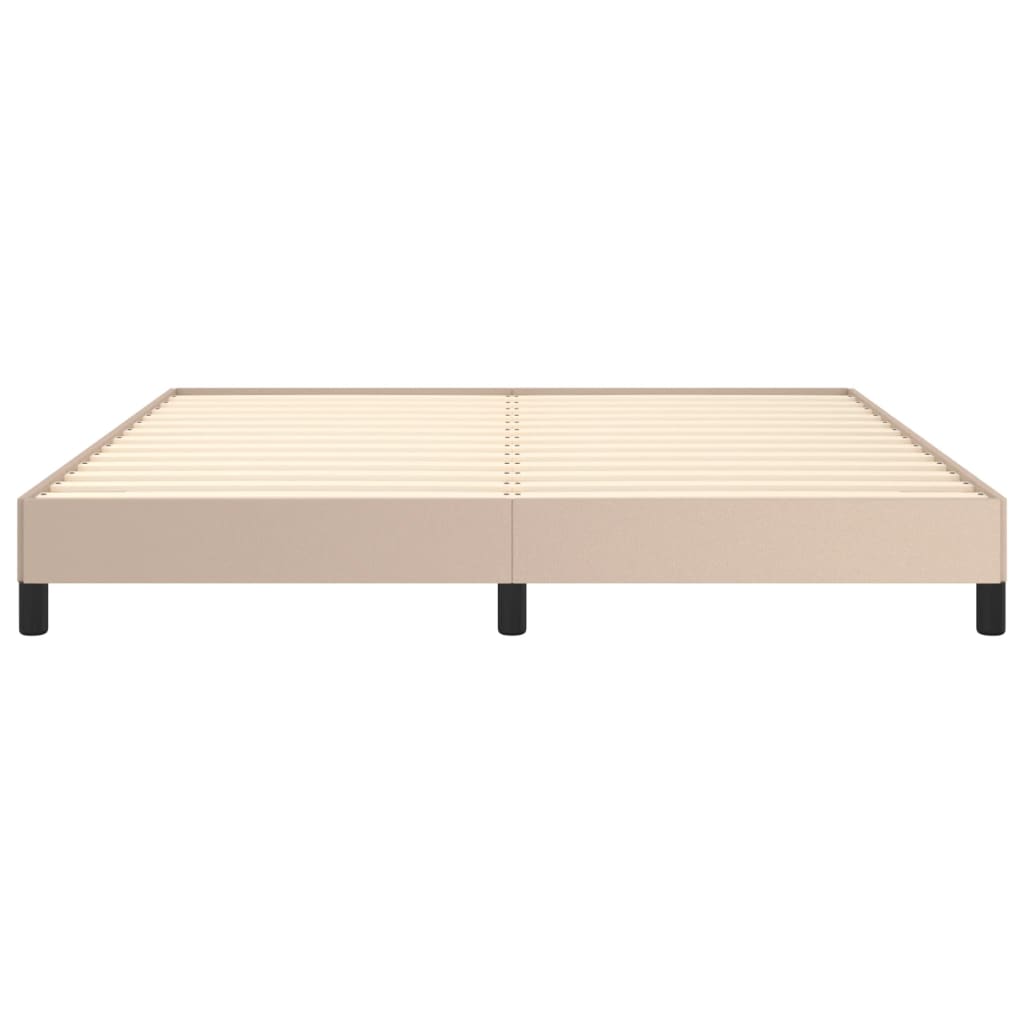 vidaXL Cadre de lit sans matelas cappuccino 180x200 cm similicuir