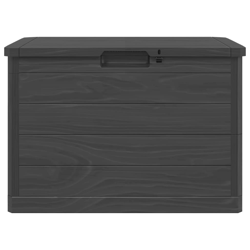 vidaXL Boîte à coussins d'extérieur anthracite 77,5x44,5x53 cm PP