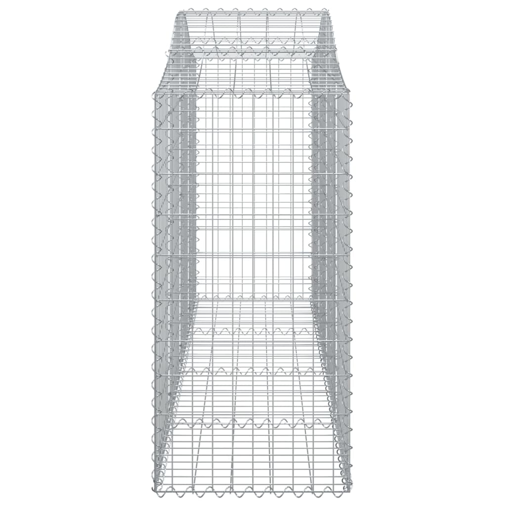 vidaXL Paniers à gabions arqués 11 pcs 200x50x100/120 cm fer galvanisé