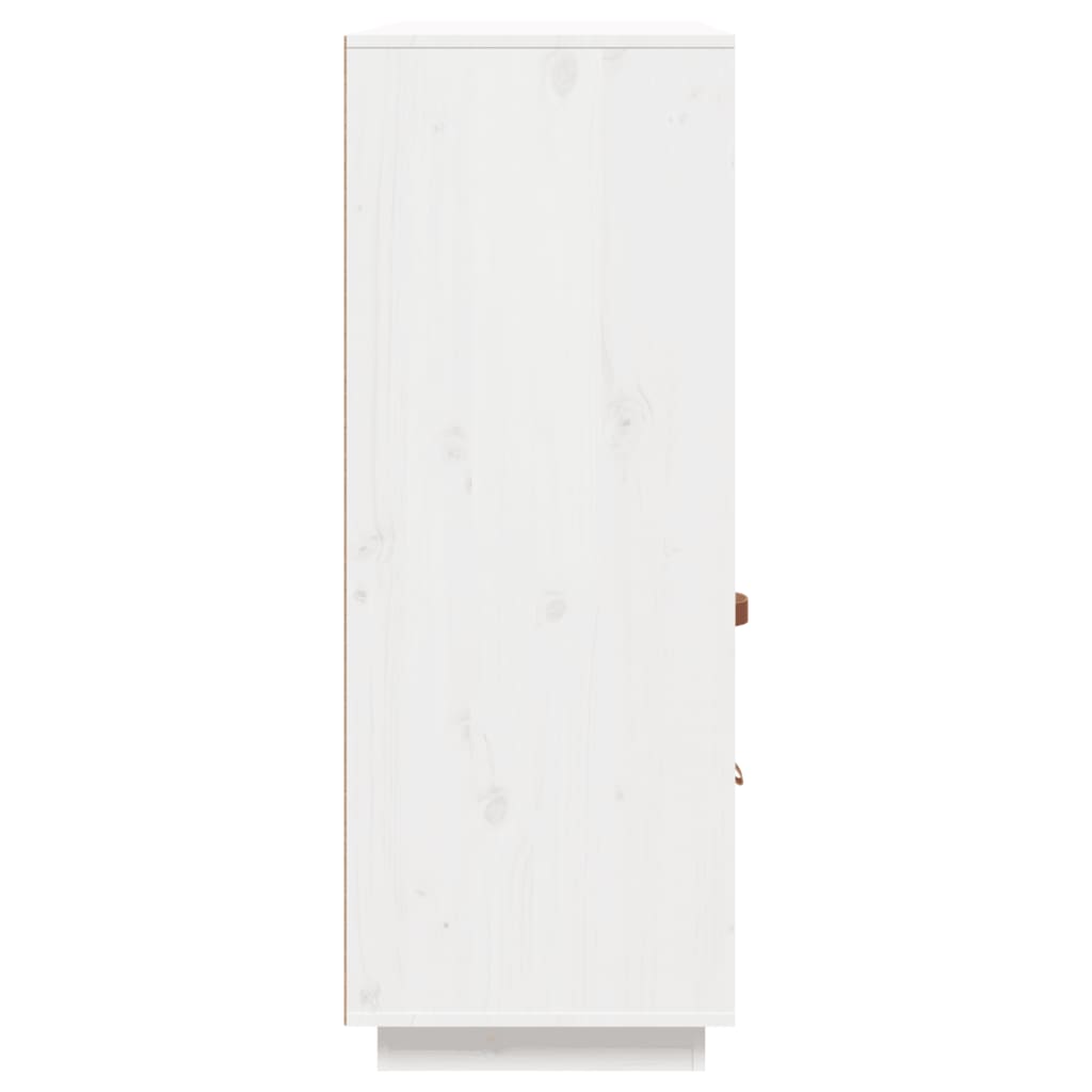 vidaXL Buffet haut Blanc 100x40x108,5 cm Bois massif de pin