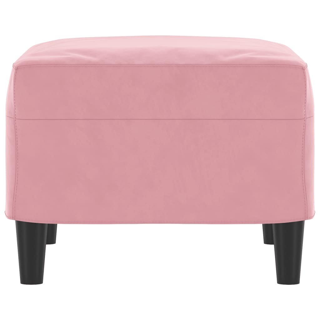 vidaXL Repose-pied Rose 60x50x41 cm Velours