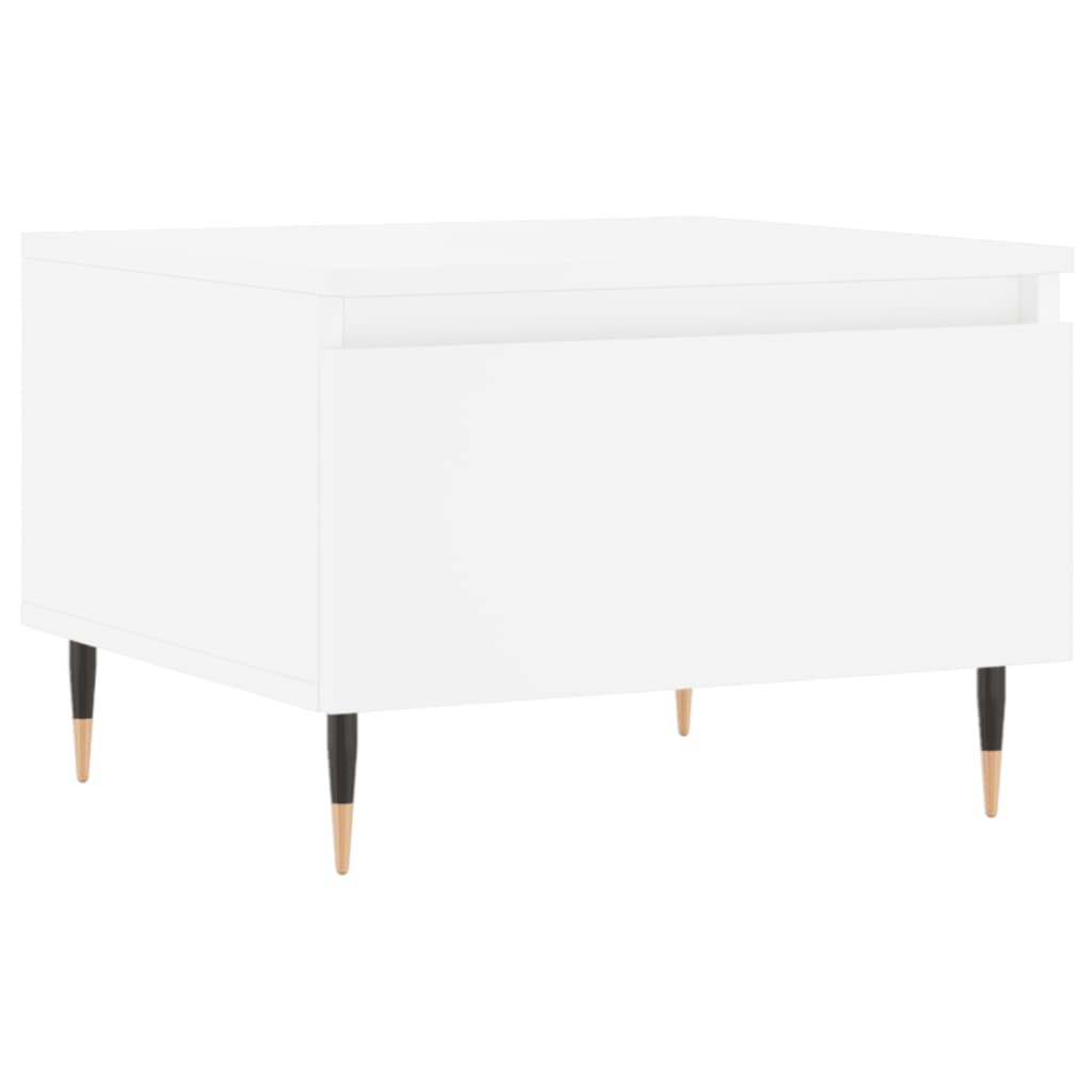 vidaXL Tables basses 2 pcs blanc 50x46x35 cm bois d'ingénierie