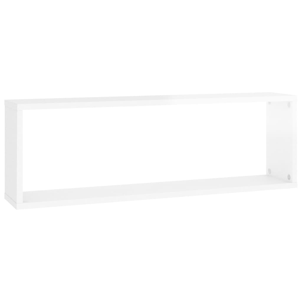 vidaXL Étagère cube murale 4 pcs Blanc brillant 80x15x26,5 cm