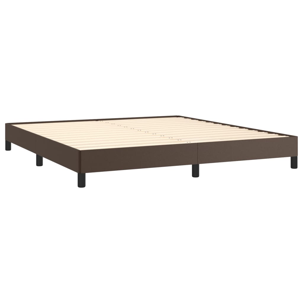 vidaXL Cadre de lit sans matelas marron 180x200 cm similicuir