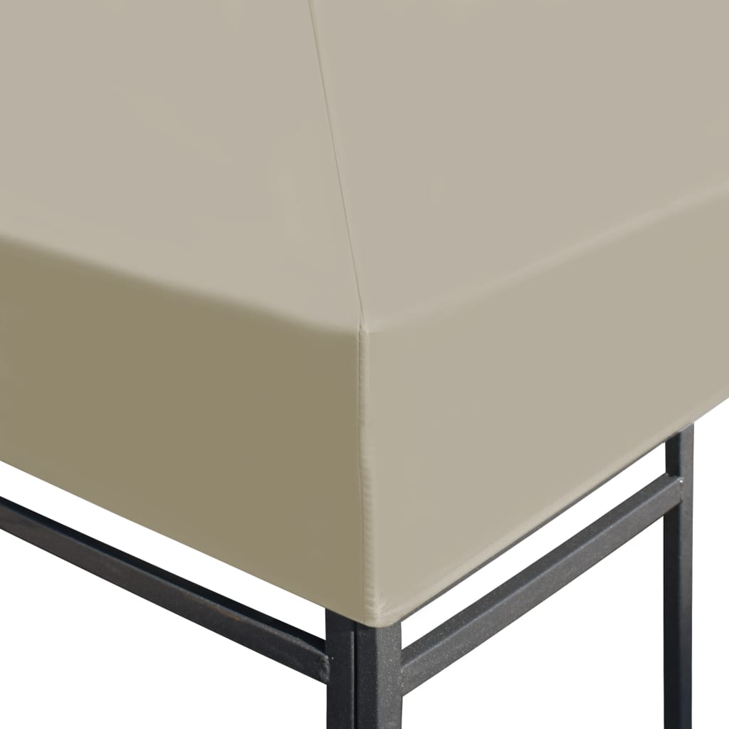 vidaXL Couverture de toit de belvédère 310 g / m² 3x3 m Beige