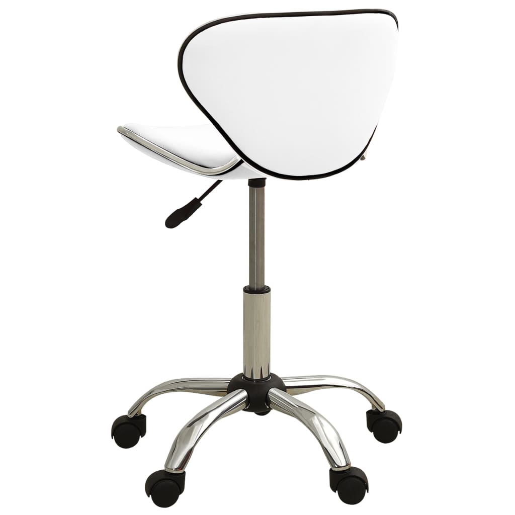 vidaXL Tabouret de salon et spa Blanc Similicuir