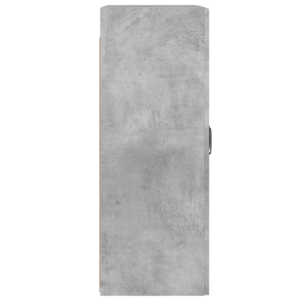 vidaXL Armoires murales 2 pcs gris béton bois d'ingénierie