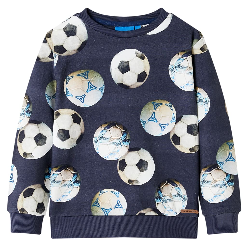 Sweatshirt pour enfants bleu marine 116