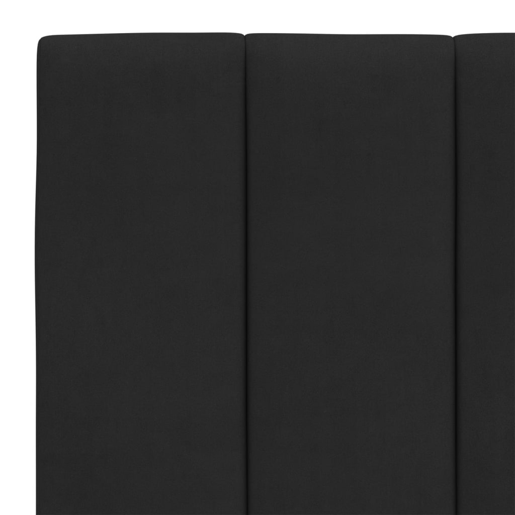 vidaXL Cadre de lit avec tête de lit Noir 140x190 cm Velours