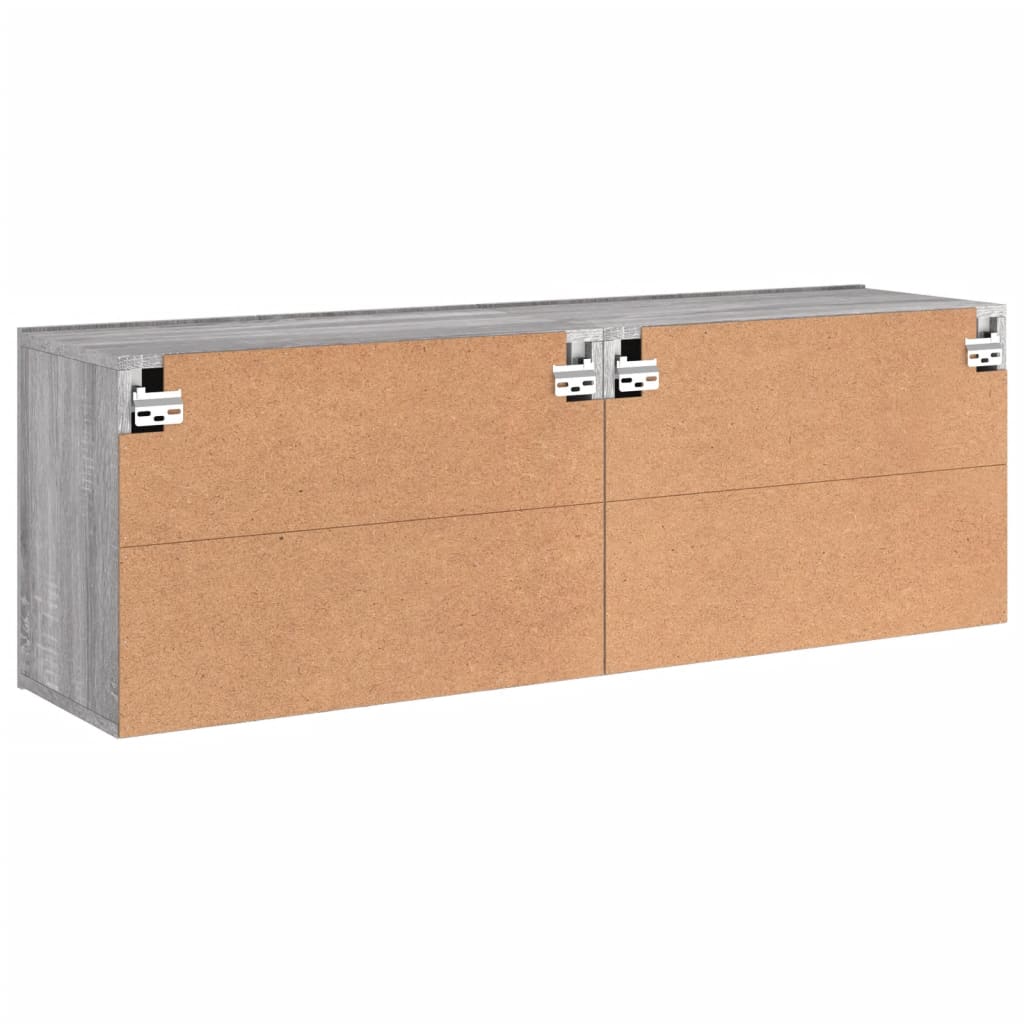 vidaXL Meubles TV muraux 2 pcs sonoma gris 60x30x41 cm