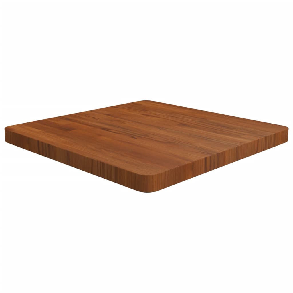 vidaXL Dessus de table carré Marron foncé 60x60x4cm Bois chêne traité