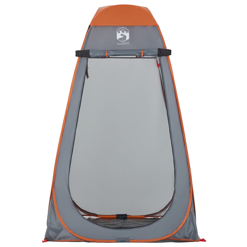 vidaXL Tente d'intimité gris et orange escamotable imperméable