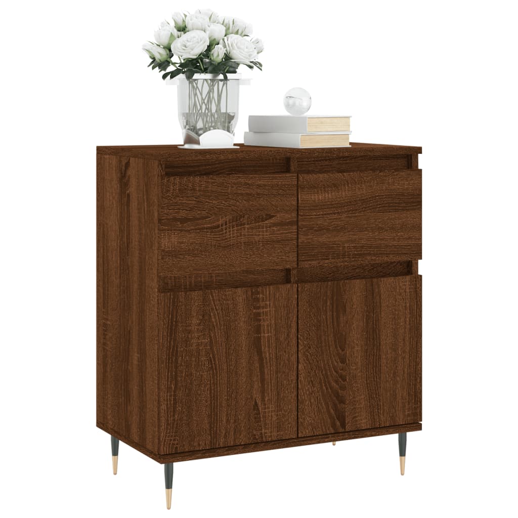 vidaXL Buffet Chêne marron 60x35x70 cm Bois d'ingénierie