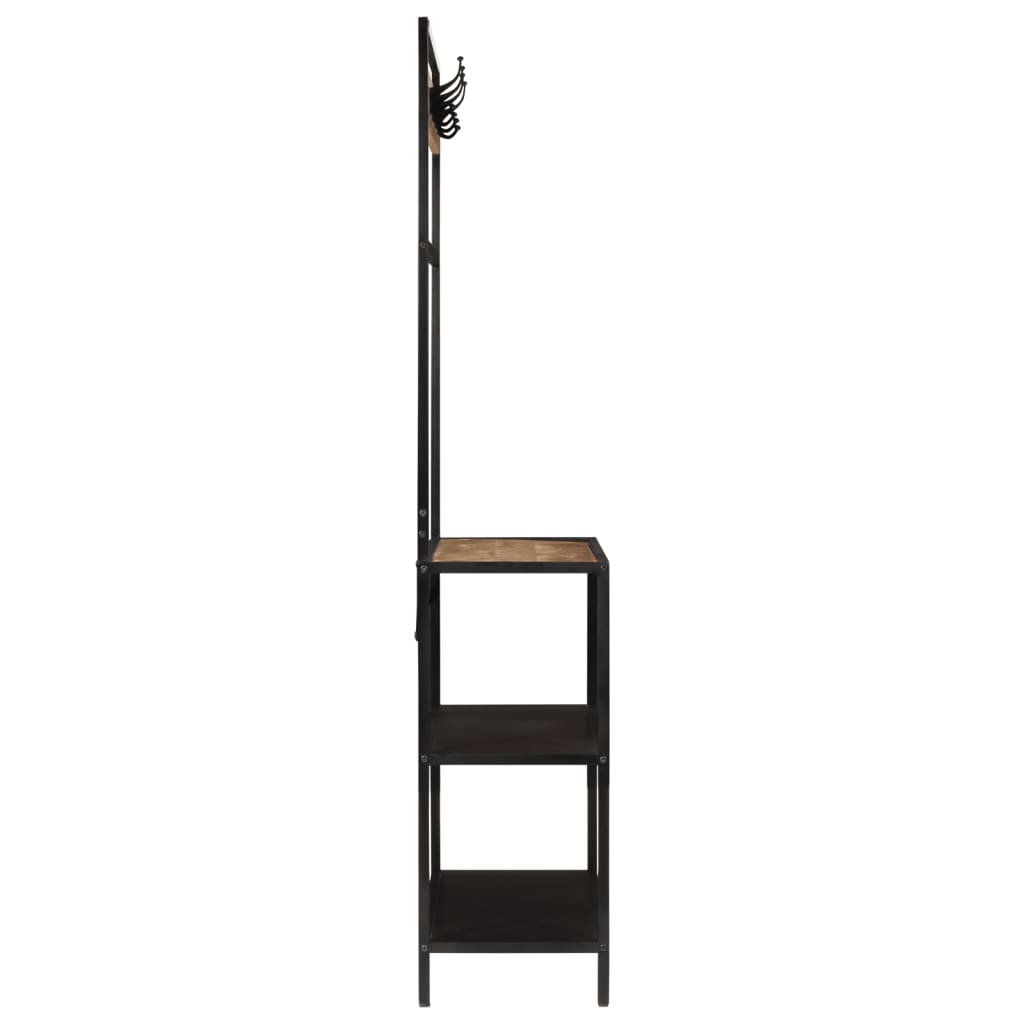 vidaXL Porte-manteau 90x35x180 cm bois de manguier et fer