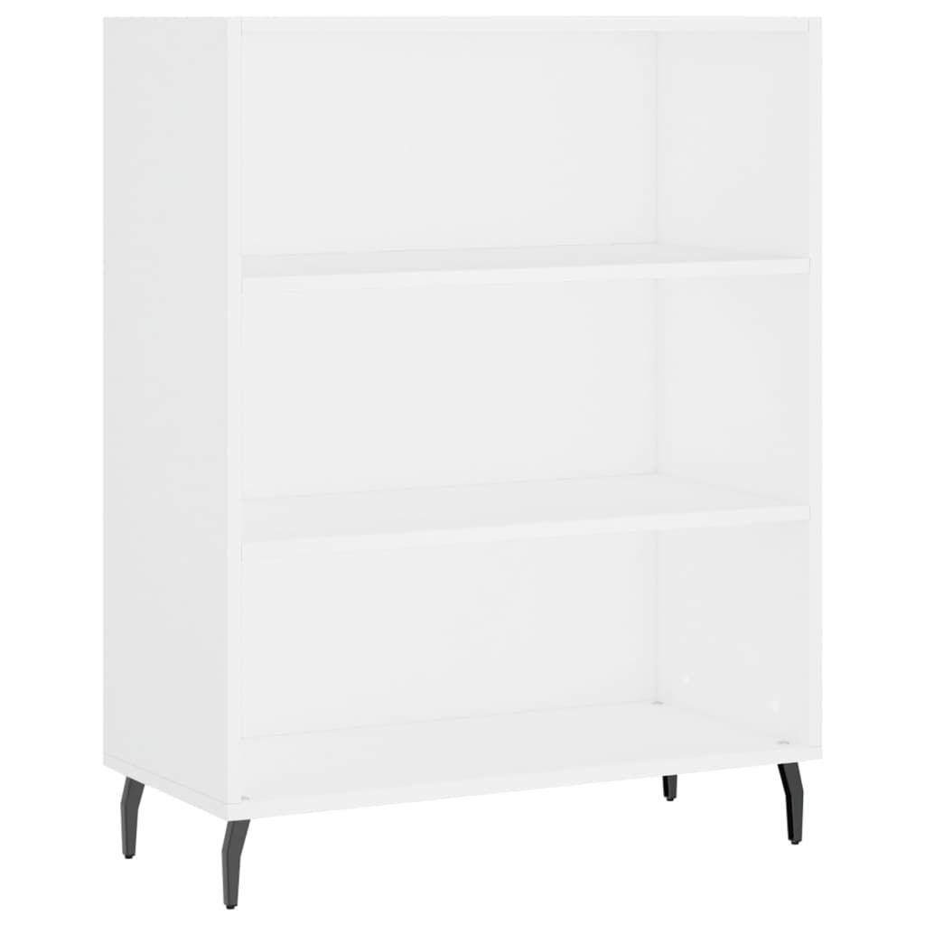 vidaXL Armoire à étagères blanc 69,5x32,5x90 cm bois d'ingénierie