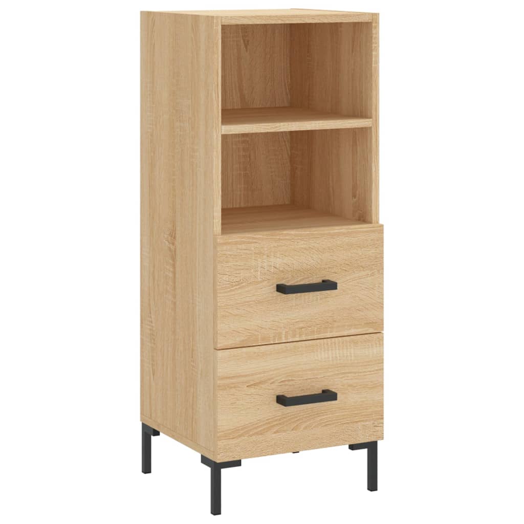 vidaXL Buffet Chêne sonoma 34,5x34x90 cm Bois d'ingénierie