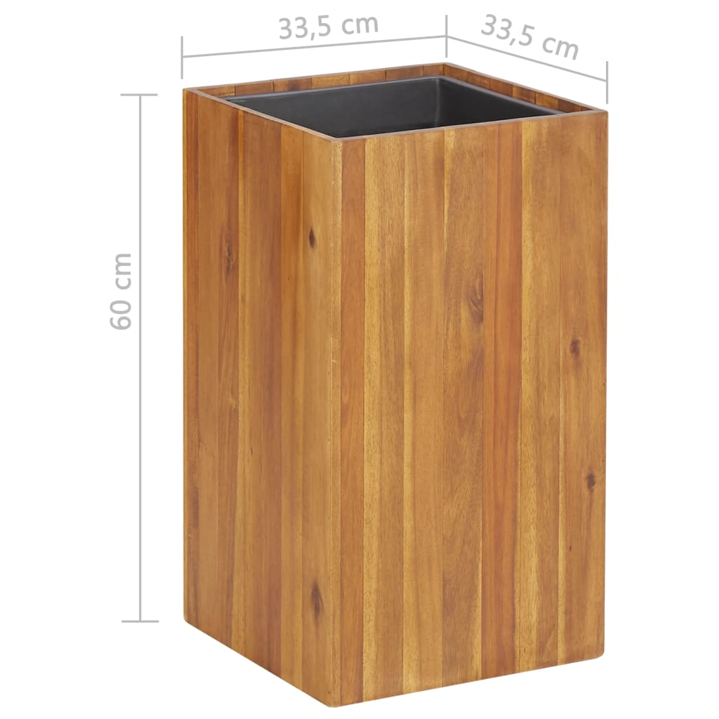 vidaXL Lit surélevé de jardin 33,5x33,5x60 cm Bois massif d'acacia