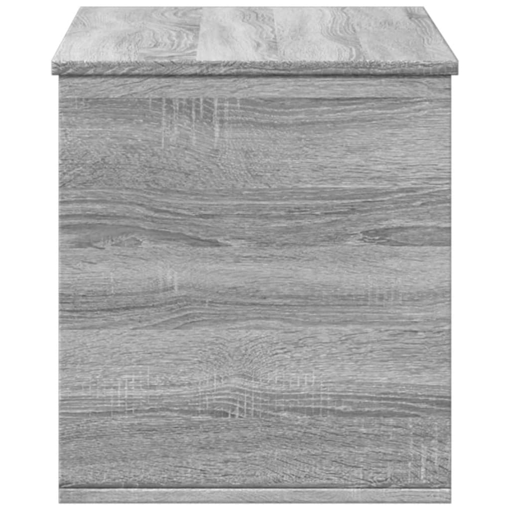 vidaXL Boîte de rangement sonoma gris 100x42x46 cm bois d'ingénierie