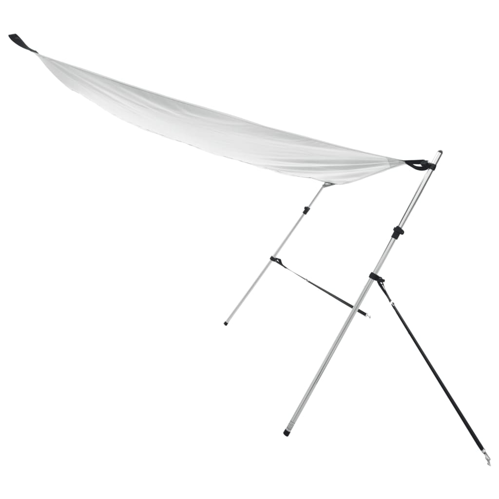 vidaXL Extension d'ombrage T-Top blanc 170x170x(115-183) cm