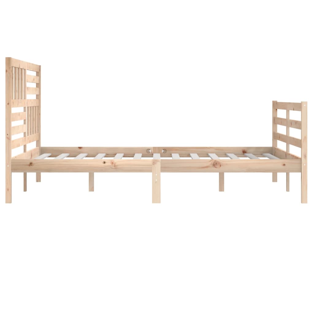 vidaXL Cadre de lit sans matelas 180x200 cm bois massif