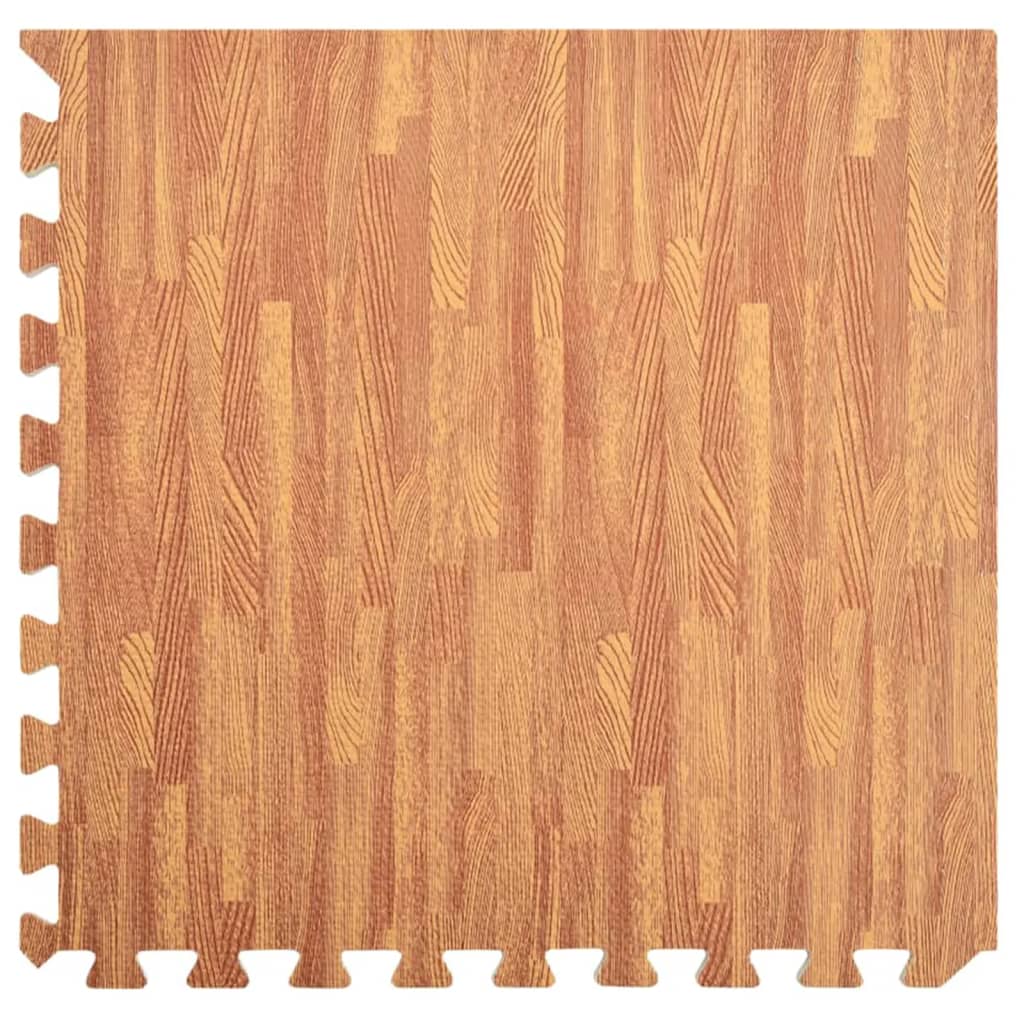 vidaXL Tapis de sol 12 pcs Grain de bois 4,32㎡ Mousse EVA