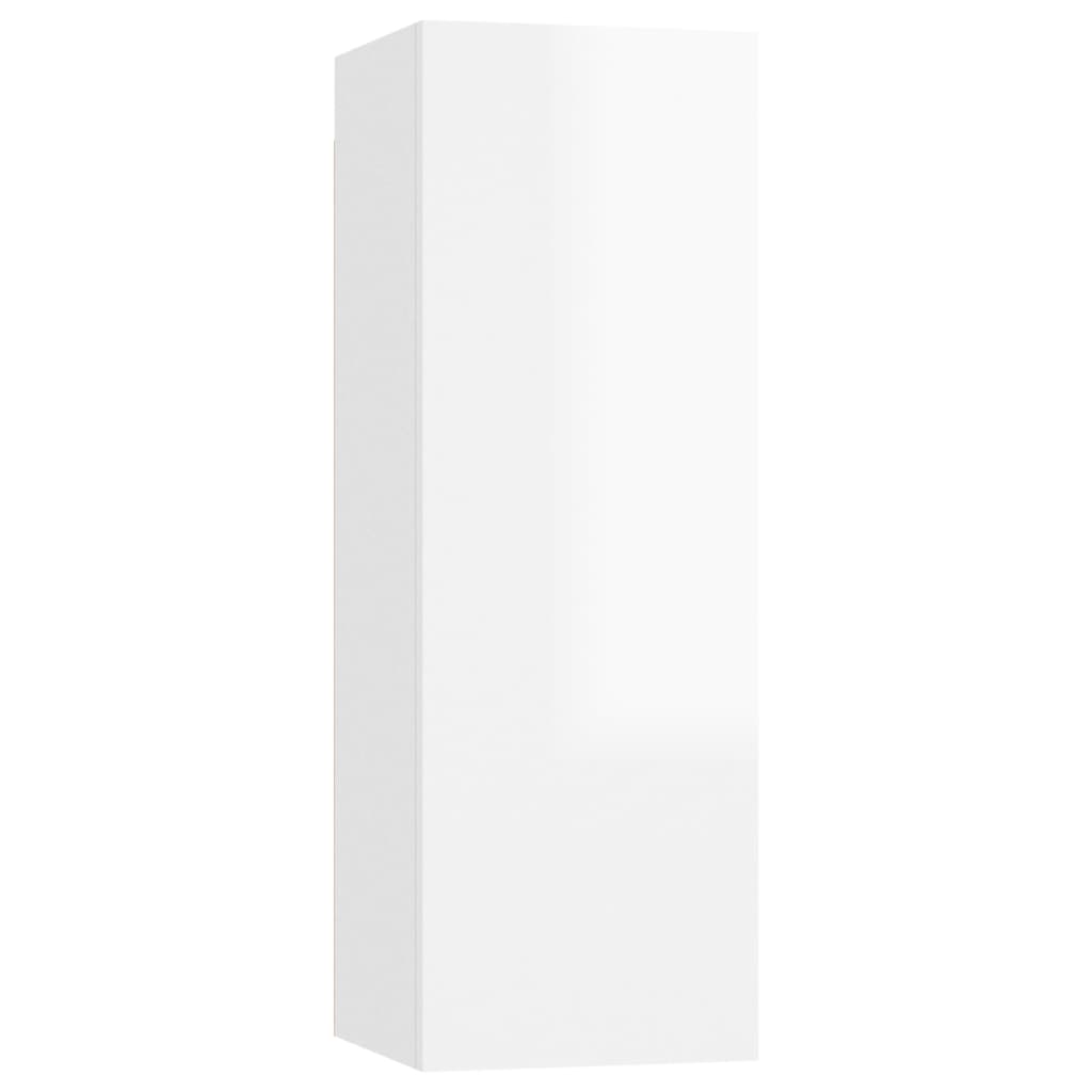 vidaXL Ensemble de meubles TV 6 pcs Blanc brillant Bois d'ingénierie