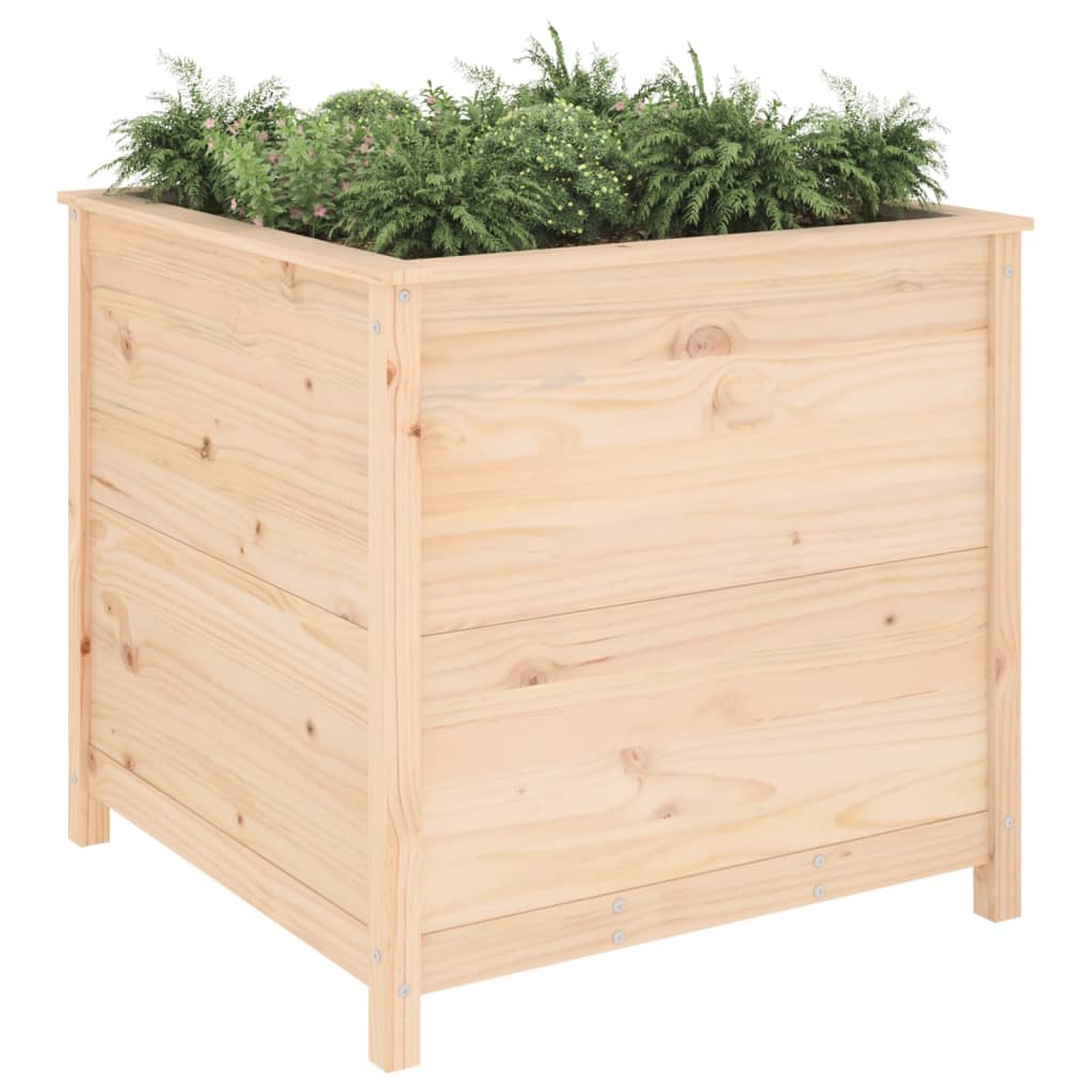 vidaXL Jardinière 82,5x82,5x78 cm bois de pin massif