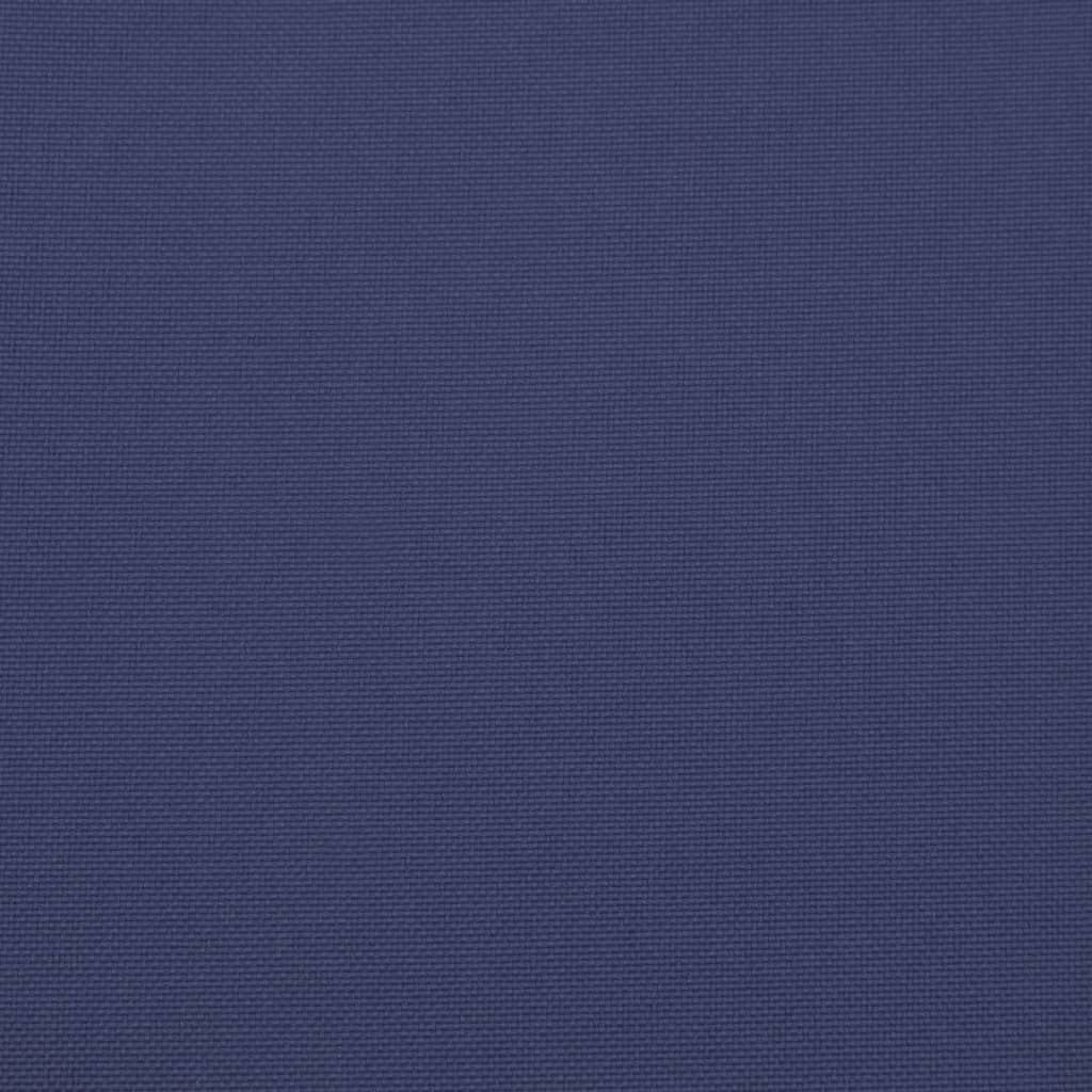 vidaXL Coussin de palette bleu marine 60x60x12 cm tissu