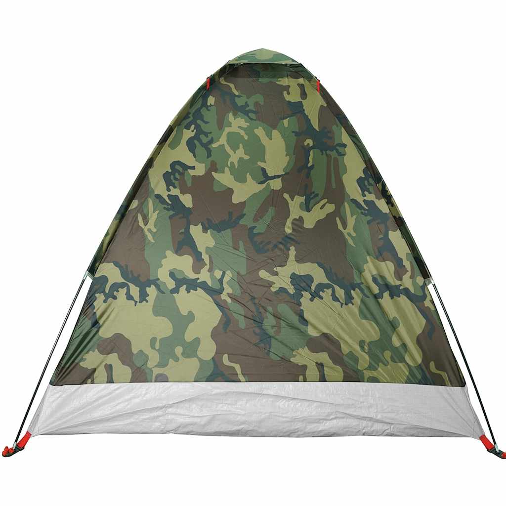 vidaXL Tente de camping à dôme 2 personnes camouflage imperméable