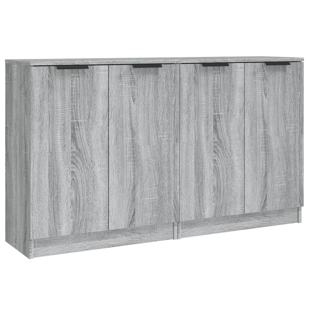 vidaXL Buffets 2 pcs Sonoma gris 60x30x70 cm Bois d'ingénierie