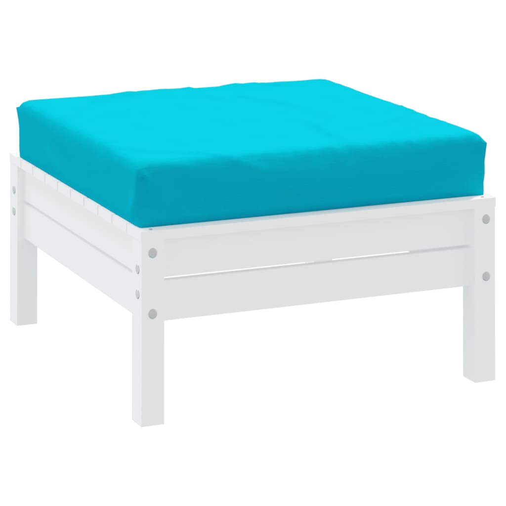 vidaXL Coussin de palette turquoise 60x60x8 cm tissu oxford