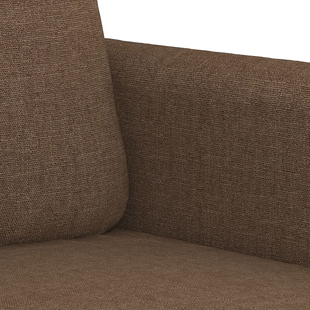 vidaXL Canapé à 3 places Marron 180 cm Tissu