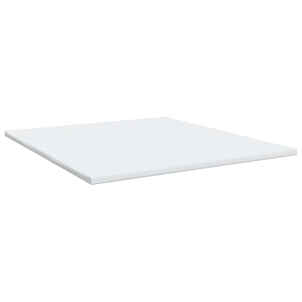 vidaXL Sommier à lattes de lit avec matelas Gris clair 200x200cm Tissu