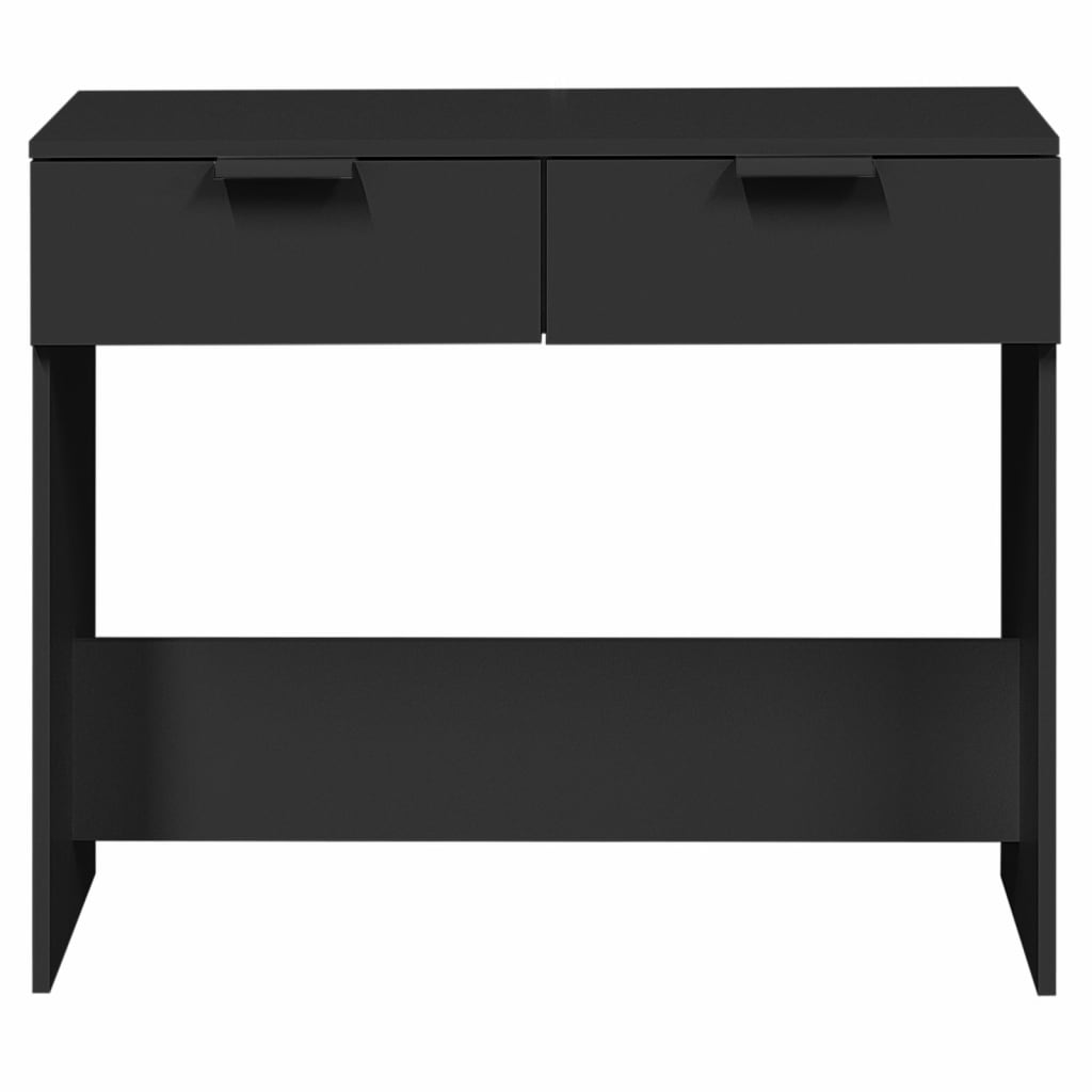 vidaXL Table console noir 90x36x75 cm bois d'ingénierie