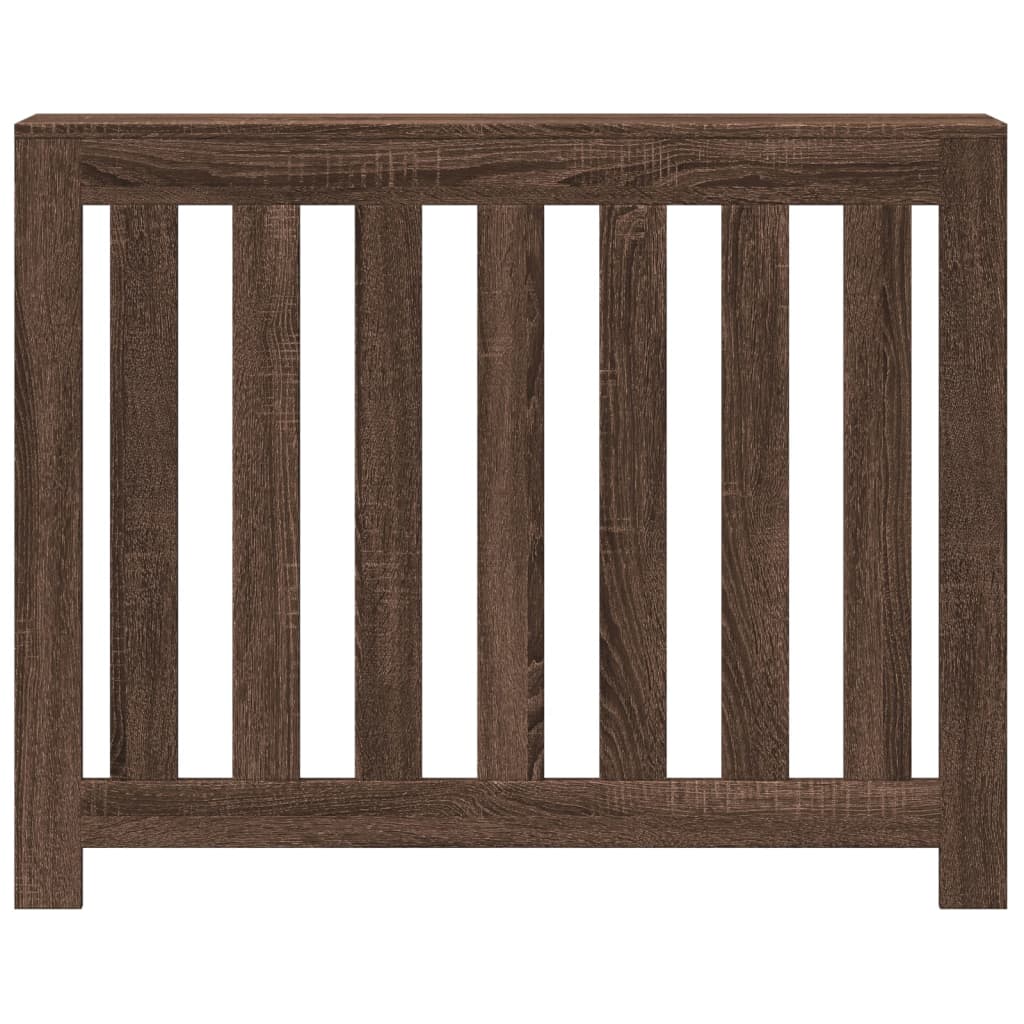 vidaXL Cache-radiateur chêne marron 104x20x82 cm bois d'ingénierie