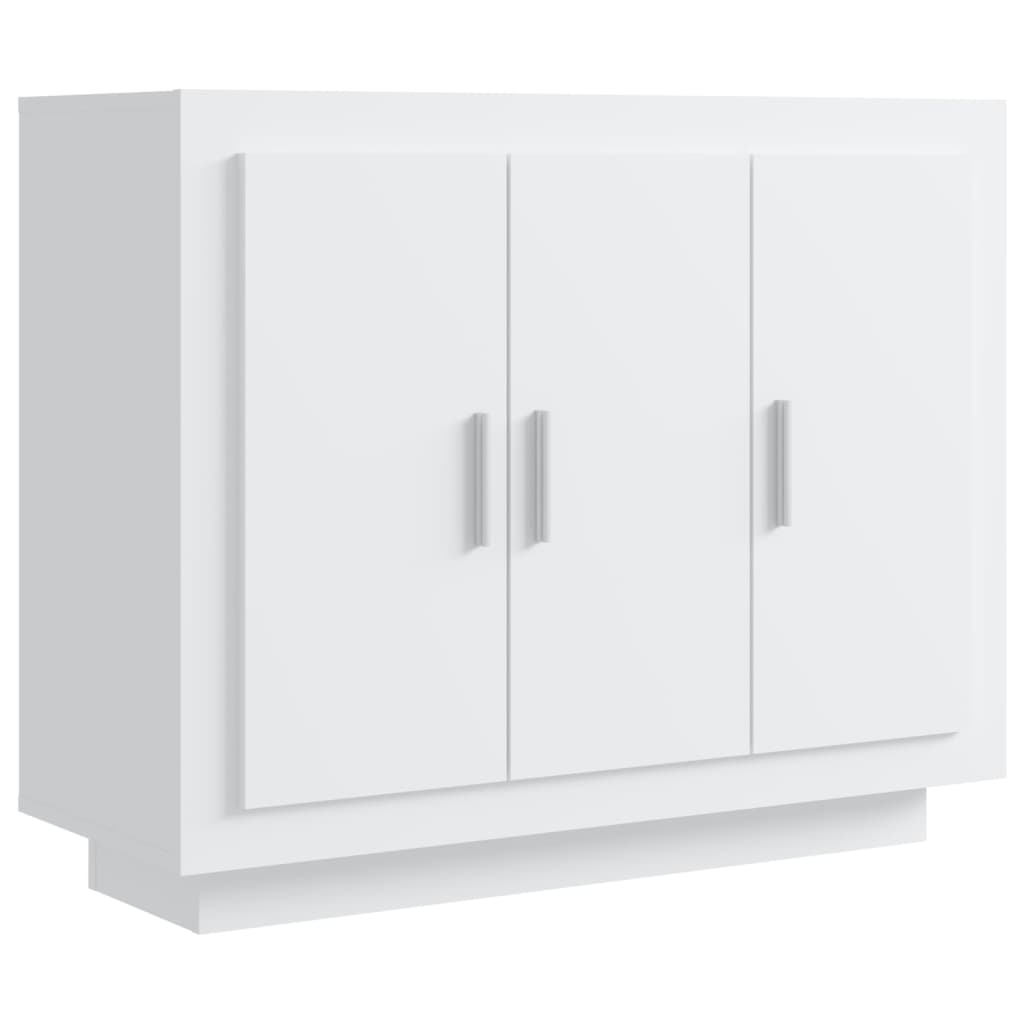 vidaXL Buffet blanc 92x35x75 cm bois d’ingénierie