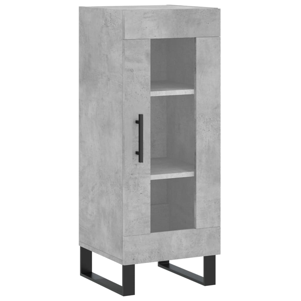 vidaXL Buffet haut Gris béton 34,5x34x180 cm Bois d'ingénierie