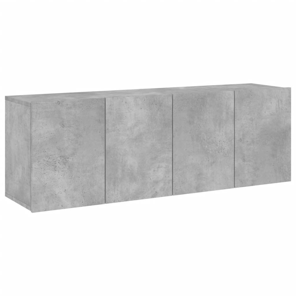 vidaXL Meubles TV muraux 2 pcs gris béton 60x30x41 cm