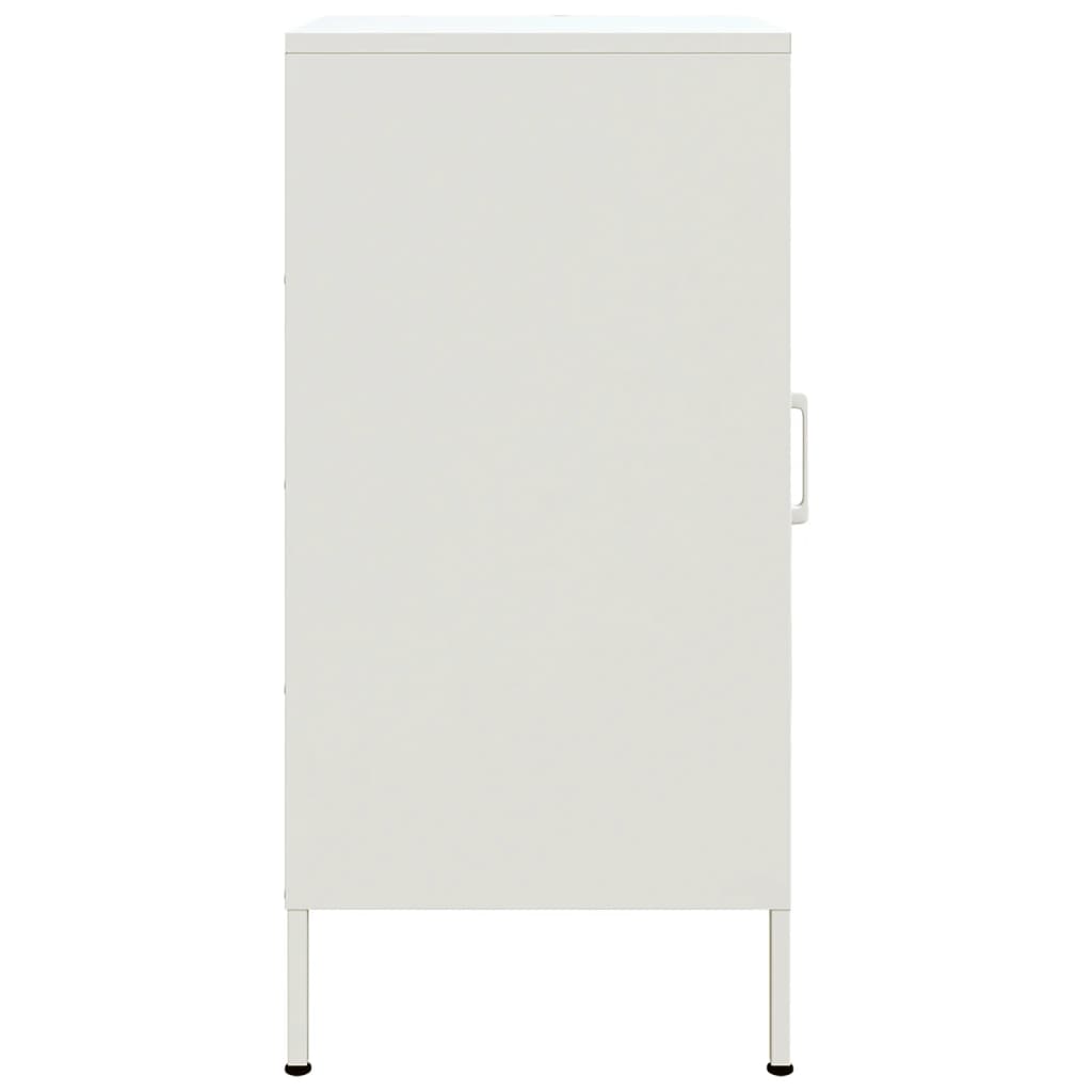 vidaXL Buffet blanc 36x39x79 cm acier laminé à froid