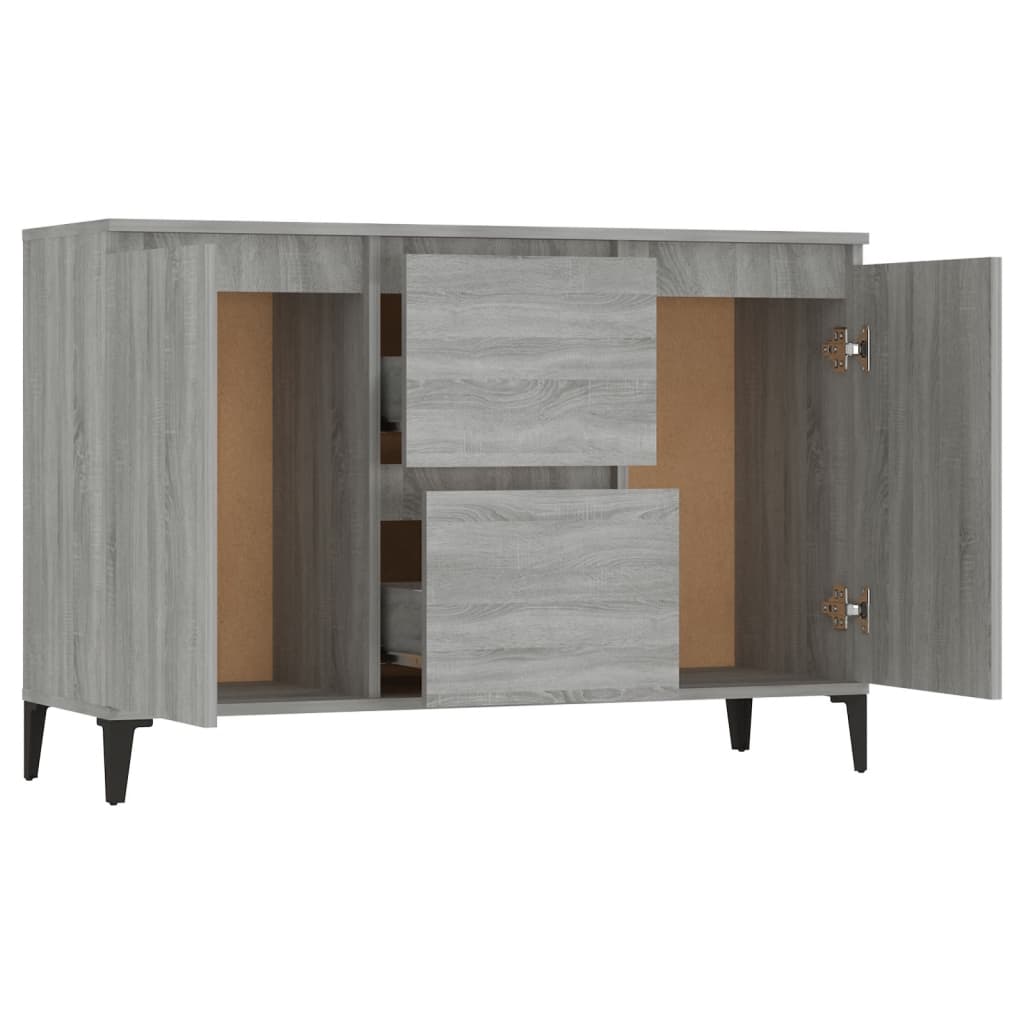 vidaXL Buffet Sonoma gris 104x35x70 cm Bois d'ingénierie