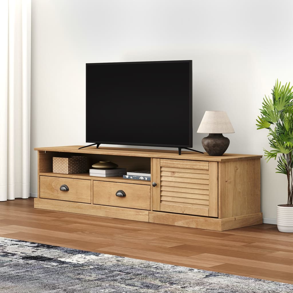 vidaXL Meuble TV VIGO 156x40x40 cm bois massif de pin