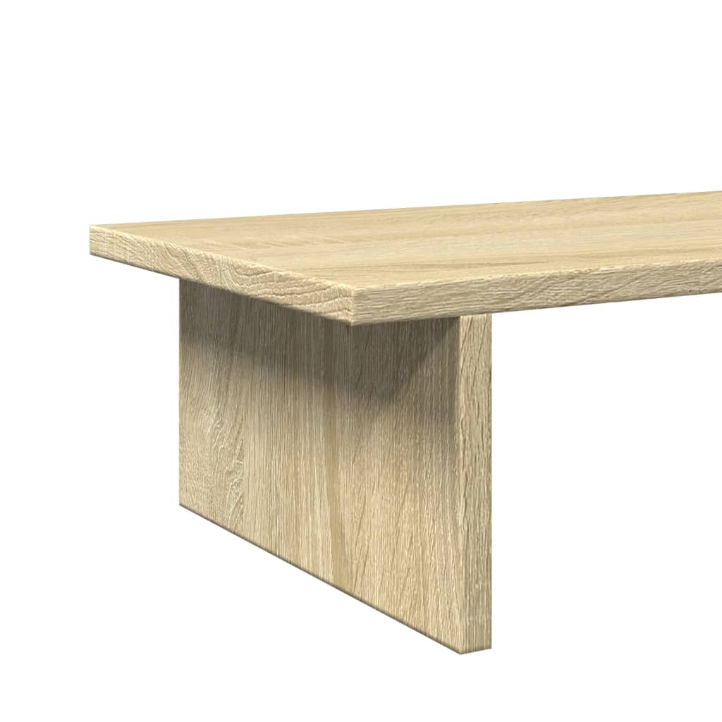 vidaXL Support de moniteur chêne sonoma 100x27x15 cm bois d'ingénierie