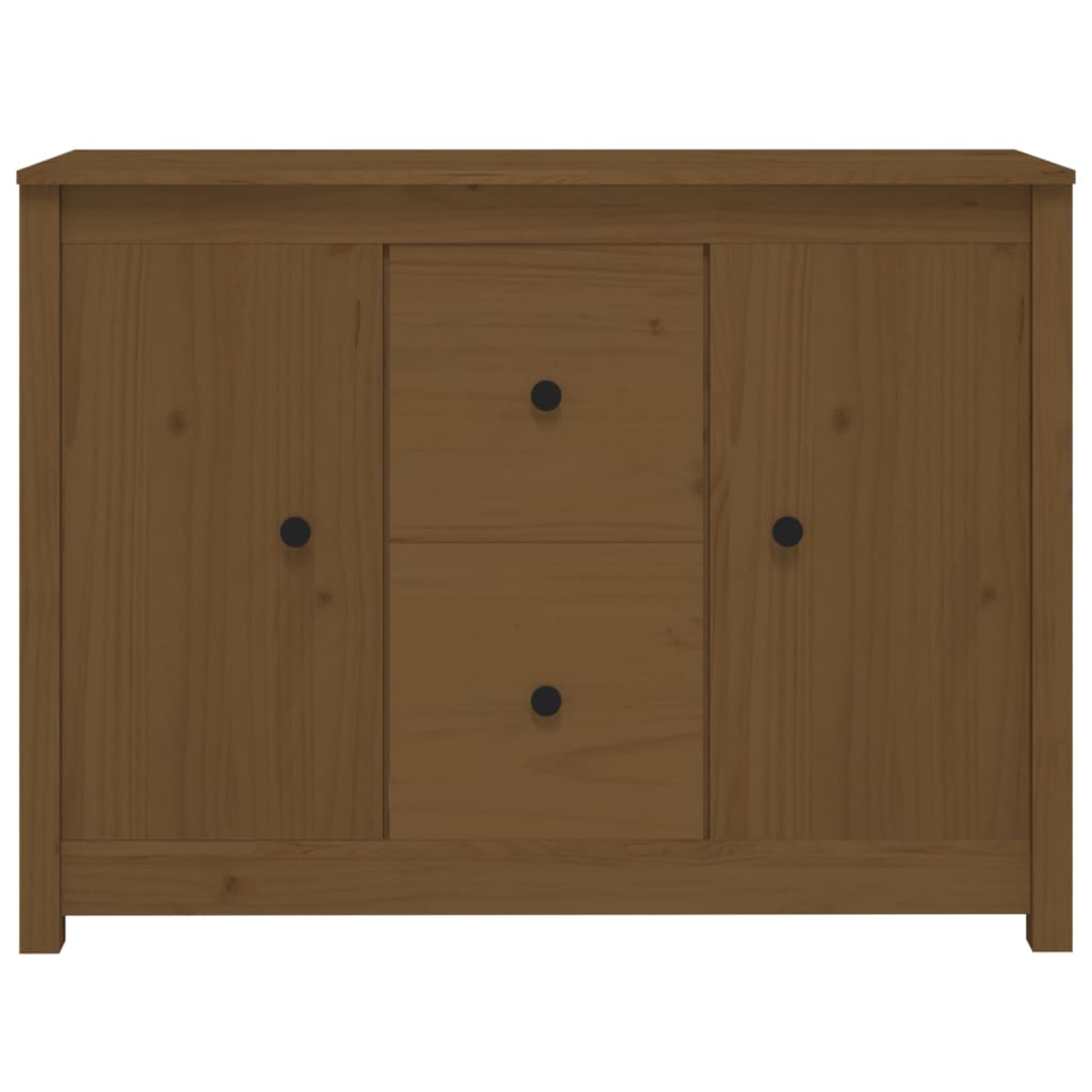 vidaXL Buffet Marron miel 100x35x74 cm Bois massif de pin