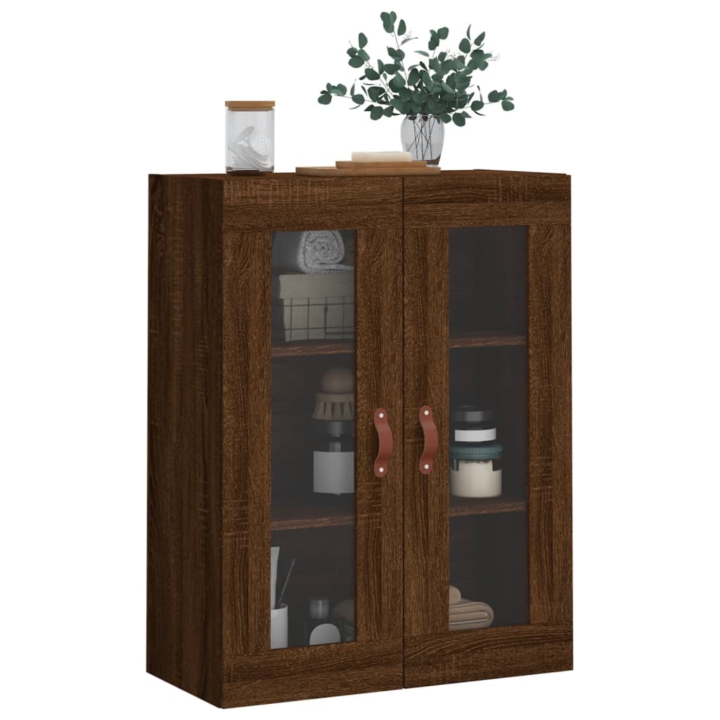 vidaXL Armoire murale chêne marron 69,5x34x90 cm