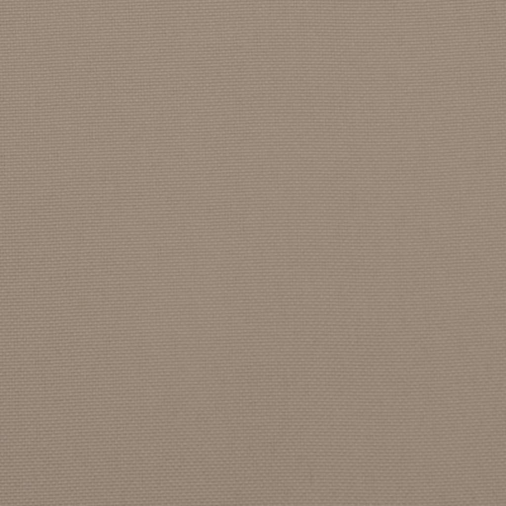 vidaXL Coussin de palette taupe 70x40x12 cm tissu