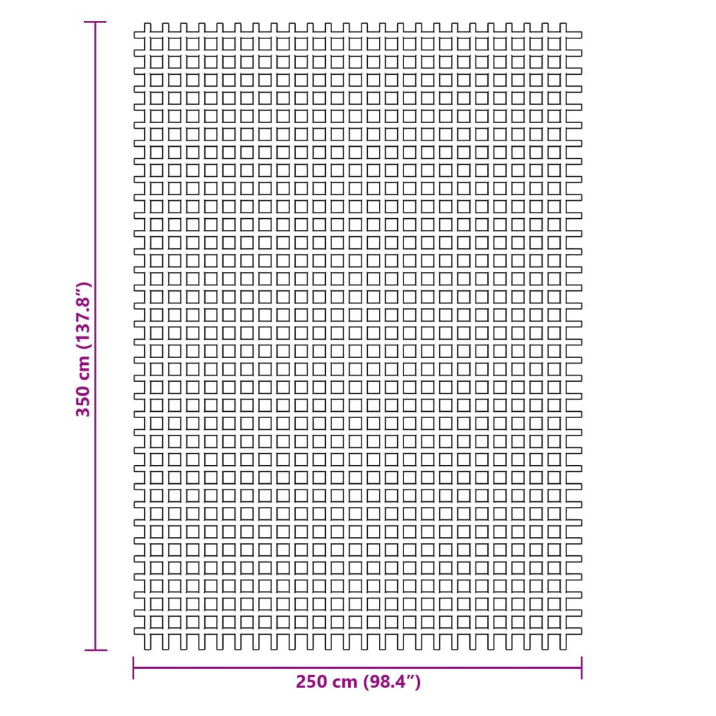 vidaXL Tapis de sol de camping bleu 3,5x2,5 m