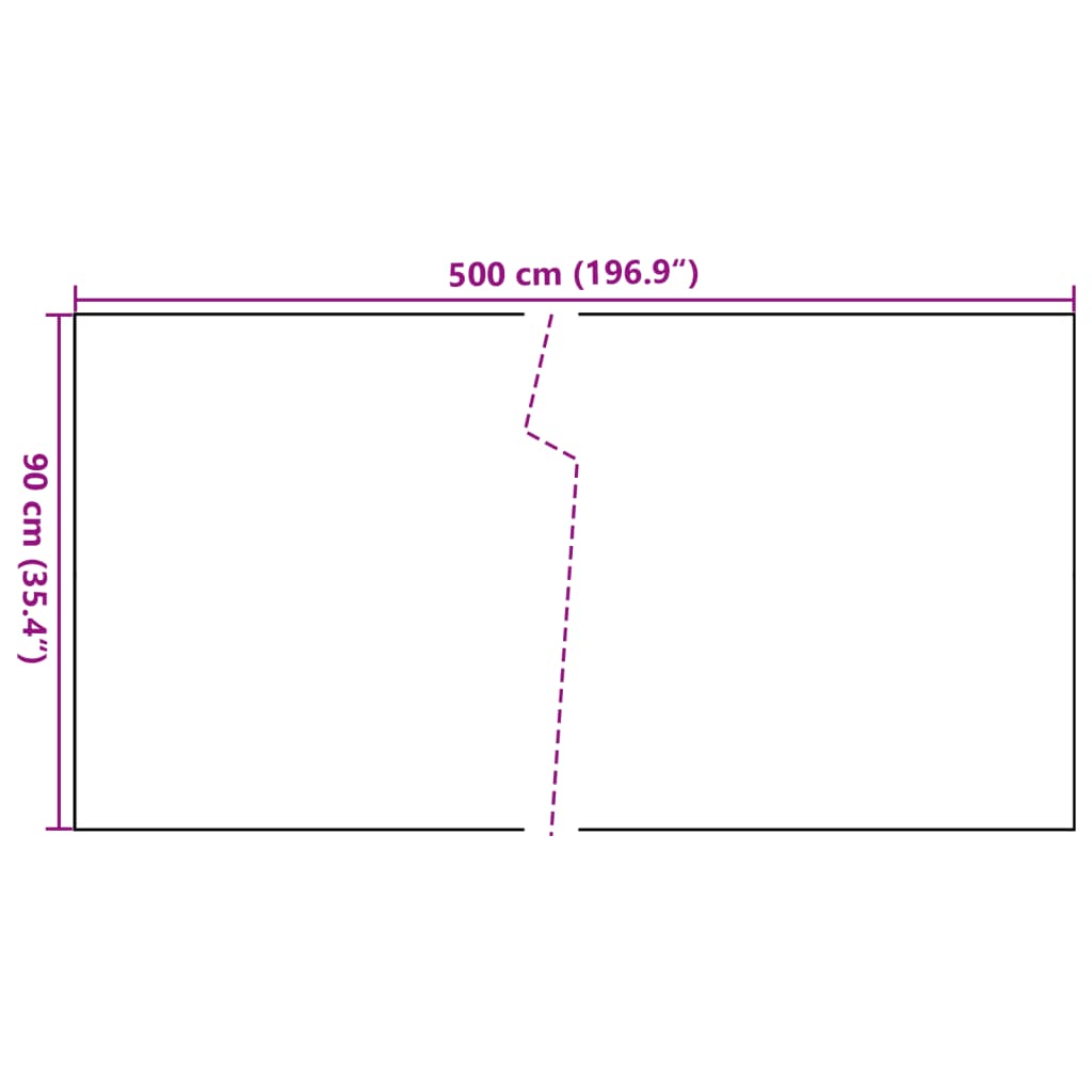 vidaXL Paravent de balcon blanc 500x90 cm résine tressée