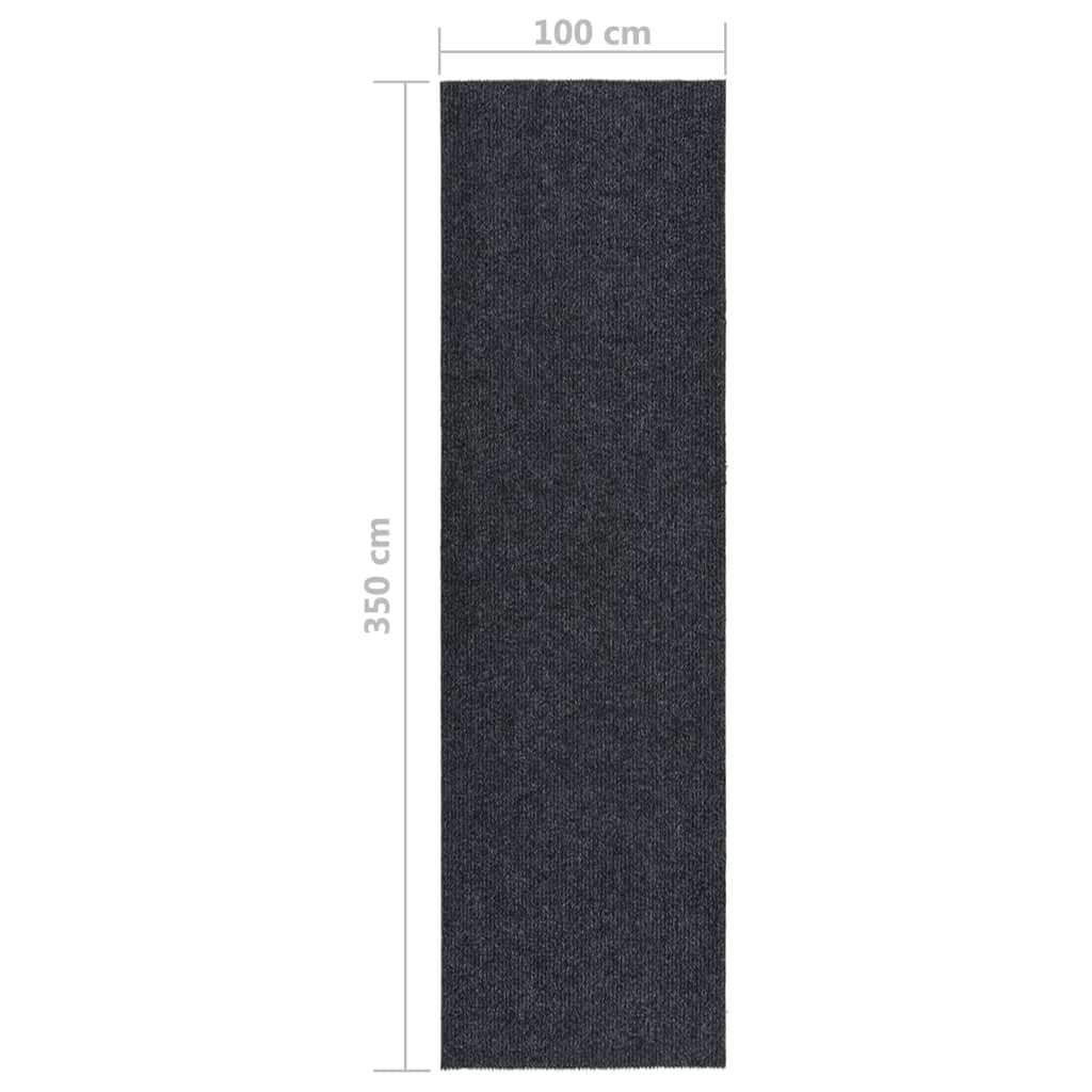 vidaXL Tapis 100x350 cm Anthracite