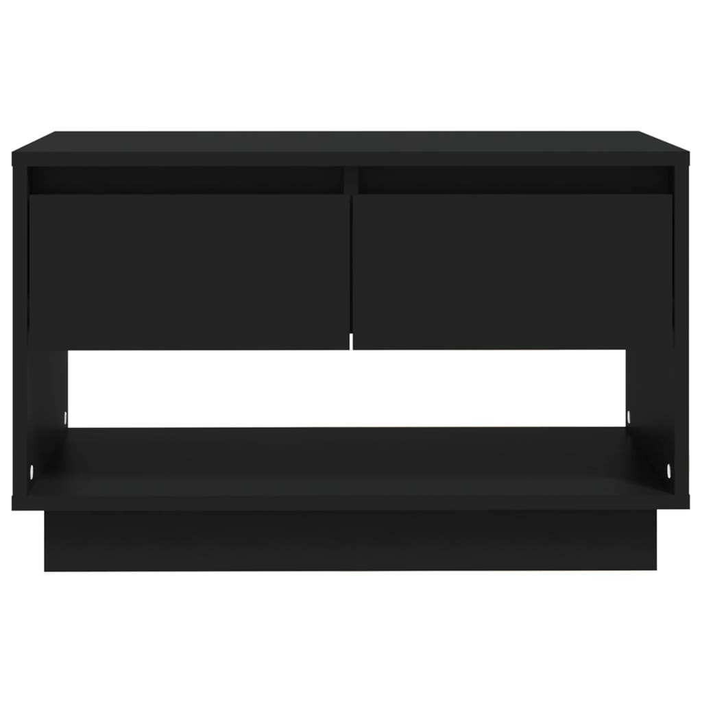 vidaXL Meuble TV Noir 70x41x44 cm Bois d'ingénierie